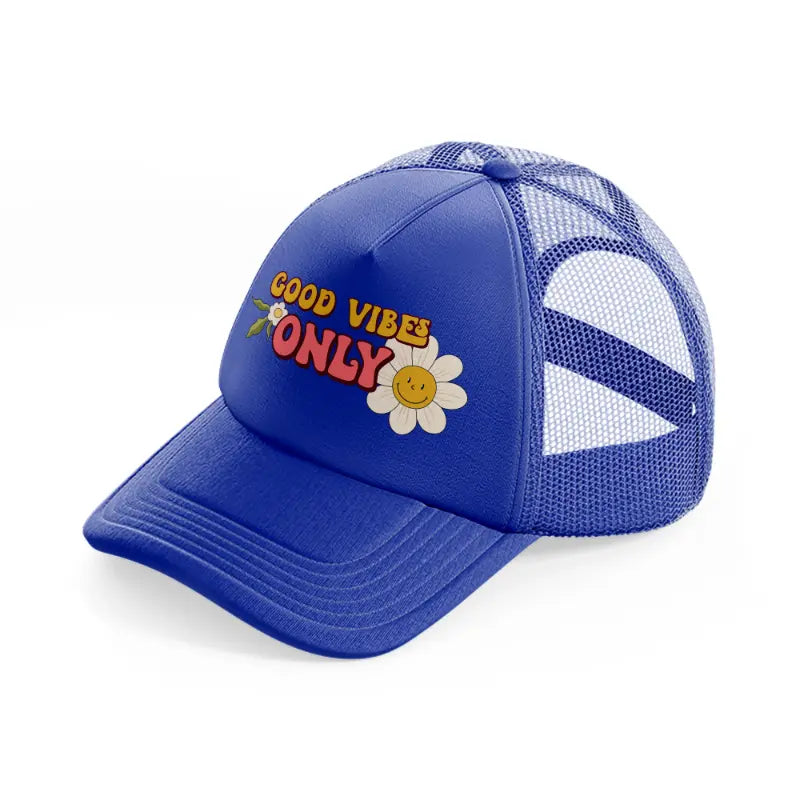 groovy quotes 14 blue trucker hat