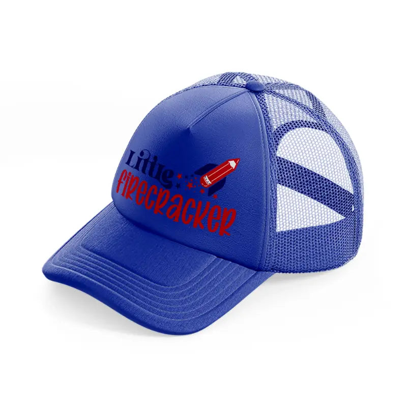 little firecracker-01-blue-trucker-hat