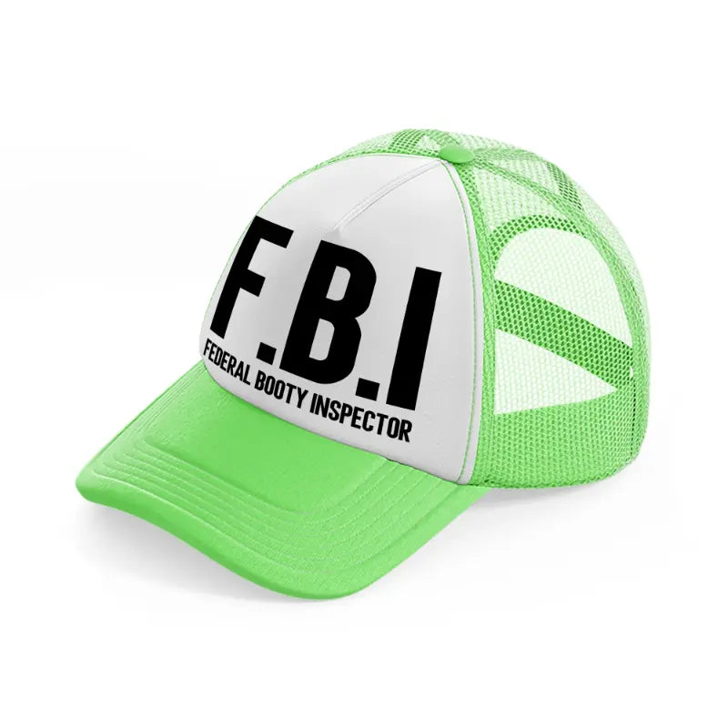 Federal Booty Inspector lime-green Trucker Hat