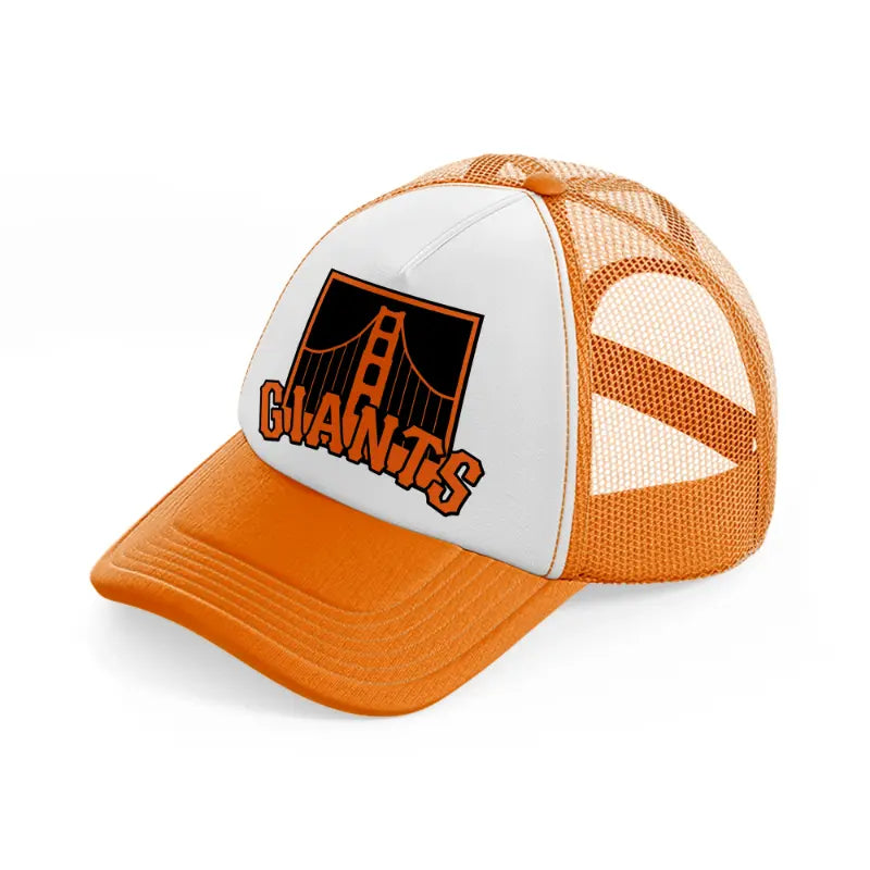 sf giants-orange-trucker-hat