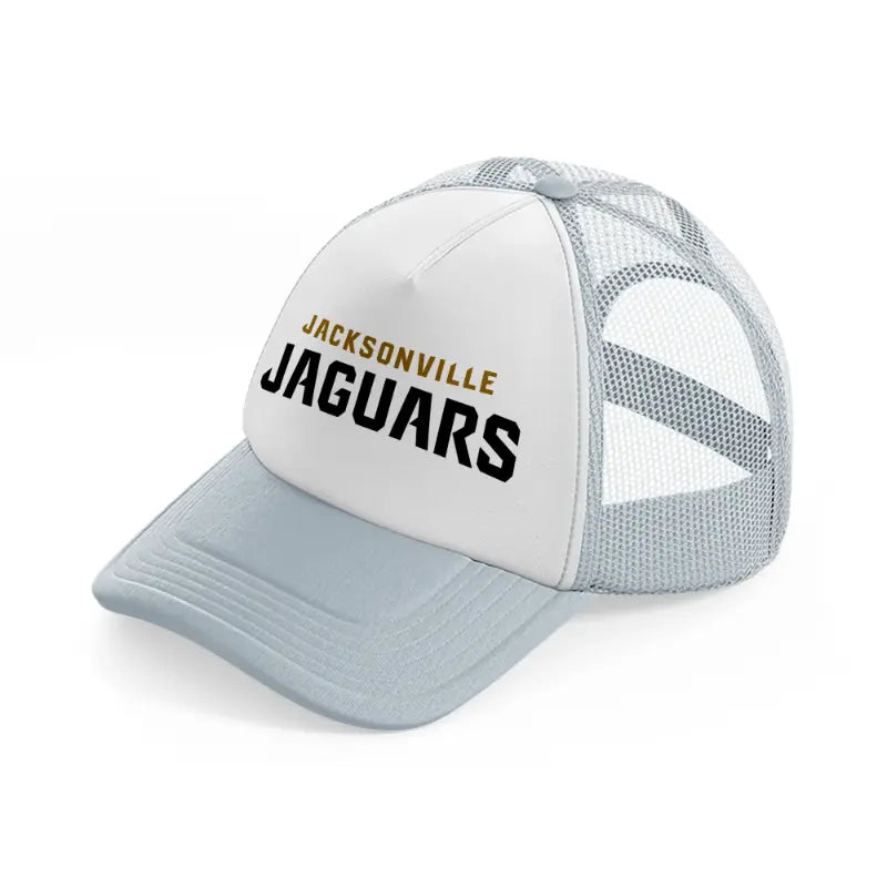 jacksonville jaguars text-grey-trucker-hat