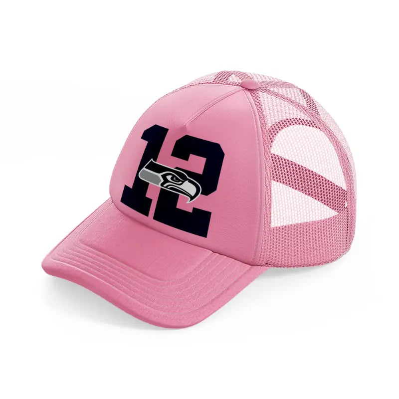 seattle seahawks 12-pink-trucker-hat