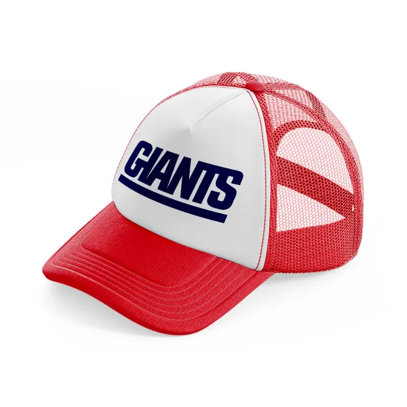 giants logo red and white trucker hat