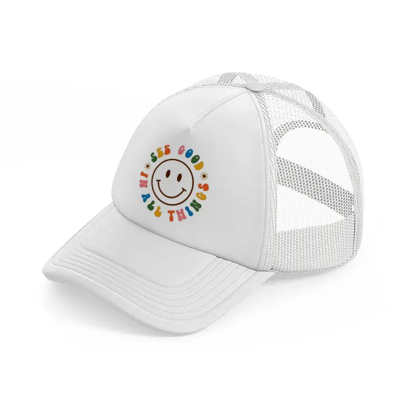 hippiehappy6-white-trucker-hat