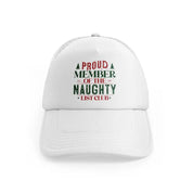 Proud Member Of The Naughty List Clubwhitefront-view