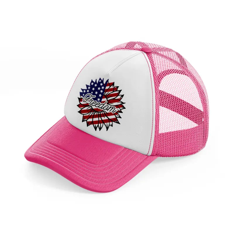 freedom-01-neon-pink-trucker-hat