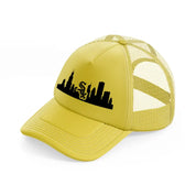 chicago white sox city shape-gold-trucker-hat