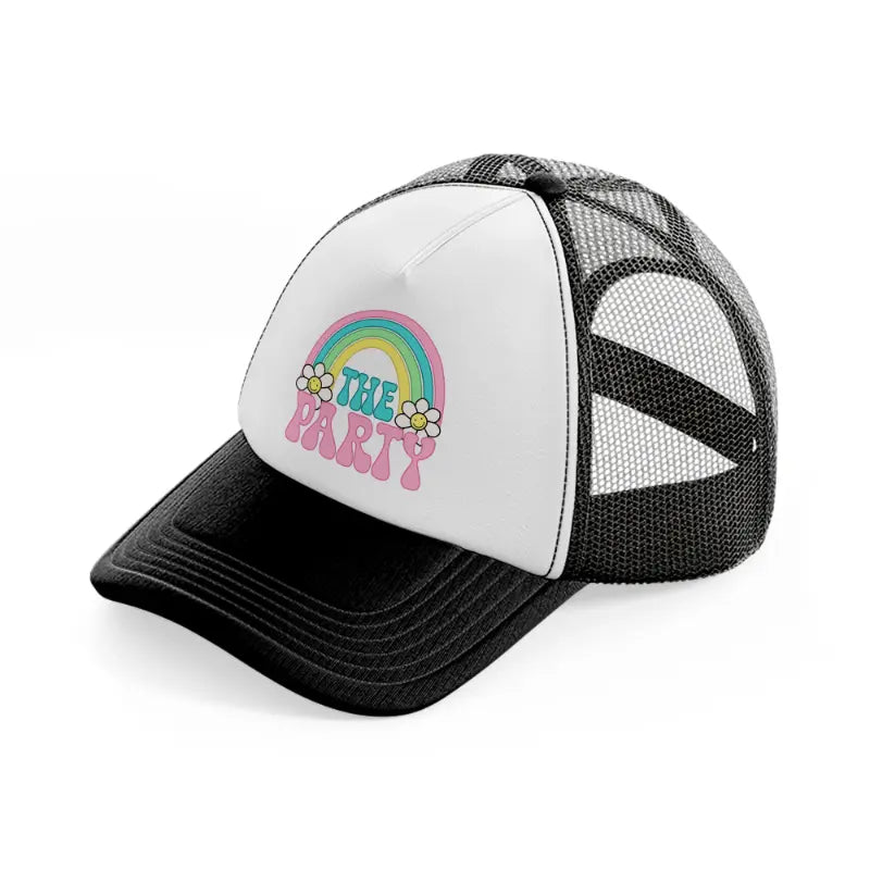 the party-black-and-white-trucker-hat