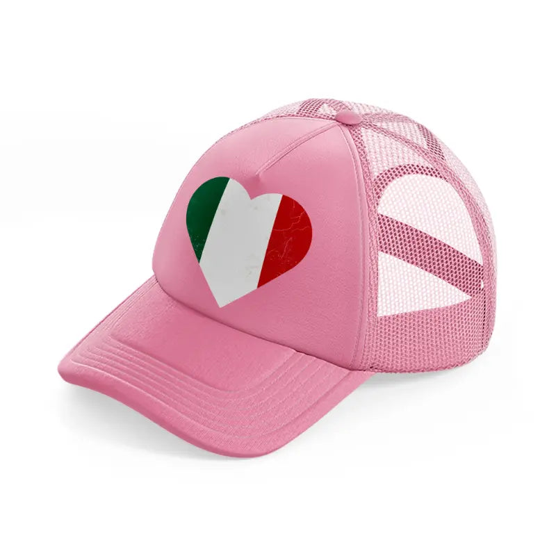 heart flag-pink-trucker-hat