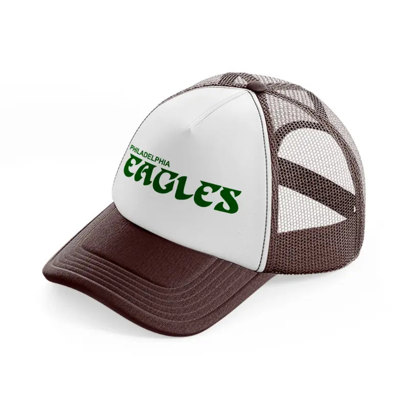 philadelphia eagles vintage-brown-trucker-hat