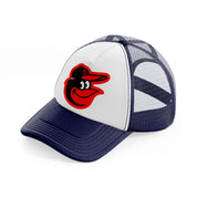 baltimore orioles-navy-blue-and-white-trucker-hat