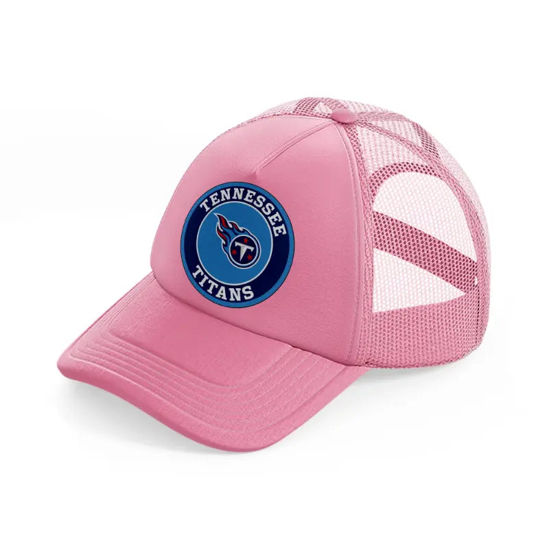 tennessee titans badge-pink-trucker-hat