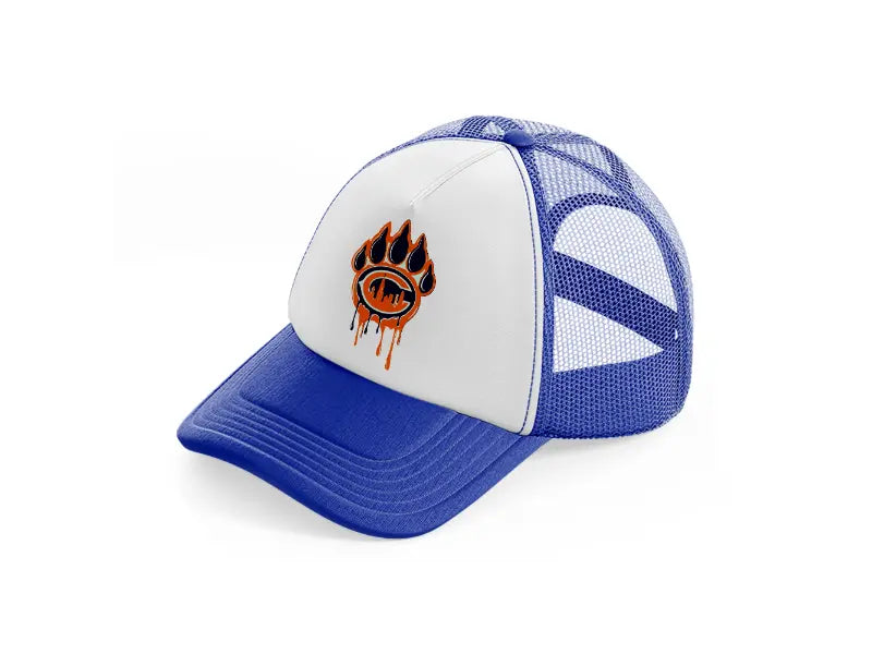 bear paw chicago bears-blue-and-white-trucker-hat