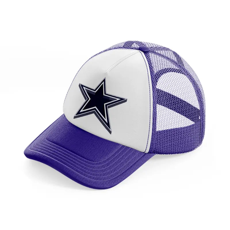 dallas cowboys 3d emblem-purple-trucker-hat