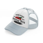 farm fresh christmas trees design-grey-trucker-hat