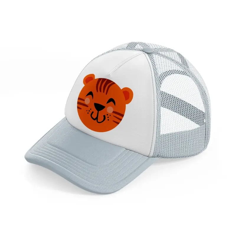 tiger grey trucker hat