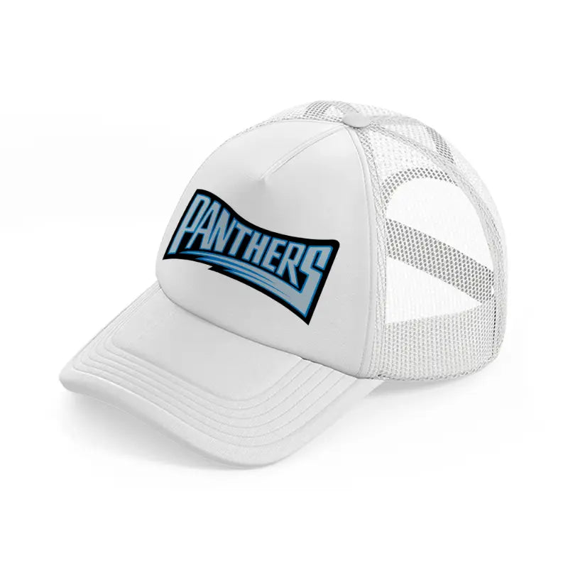 carolina panthers modern logo-white-trucker-hat