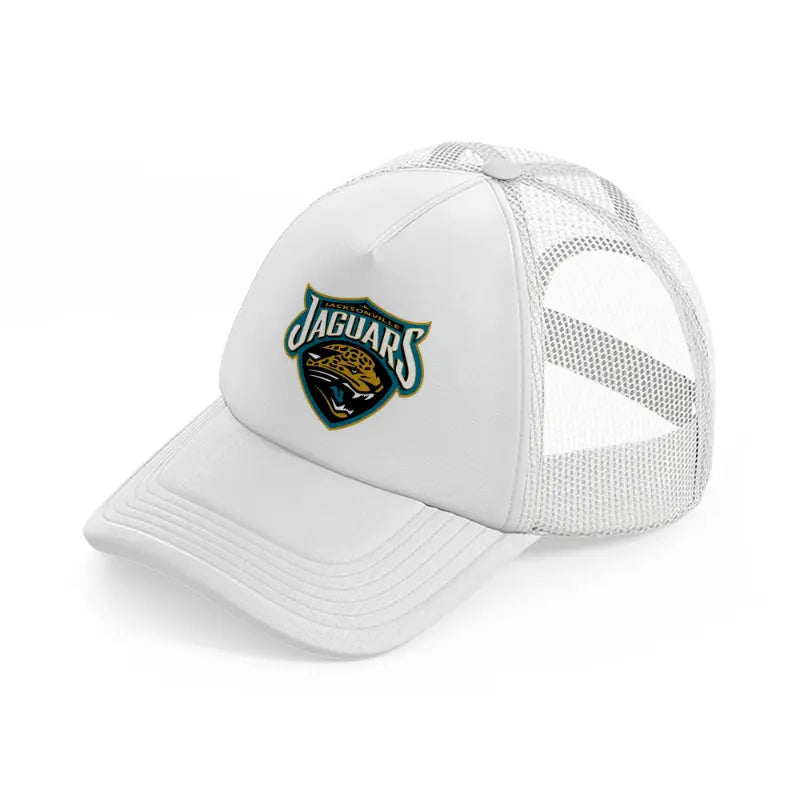 jacksonville jaguars white badge-white-trucker-hat