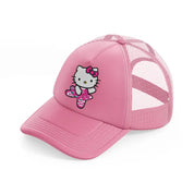 hello kitty ballet pink trucker hat