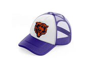 chicago bears emblem-purple-trucker-hat