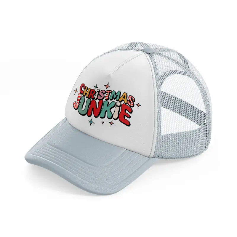 christmas-junkie-grey-trucker-hat