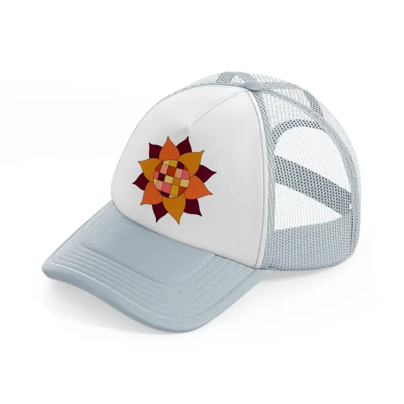 floral elements-15-grey-trucker-hat