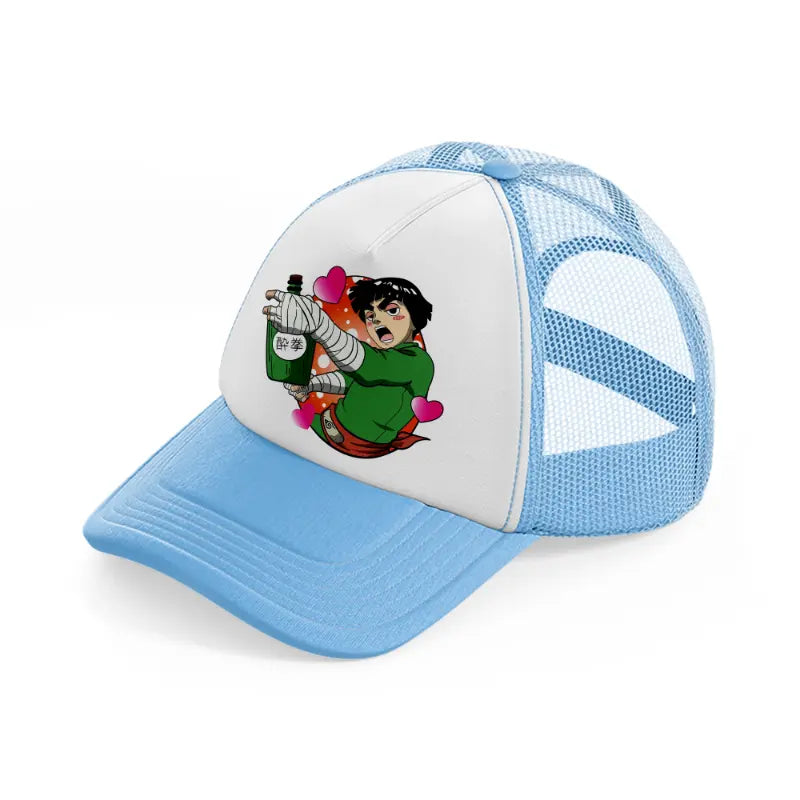 rock lee-sky-blue-trucker-hat