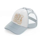 golf is my therapy grey trucker hat