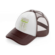 officially retired you know where to find me-brown-trucker-hat