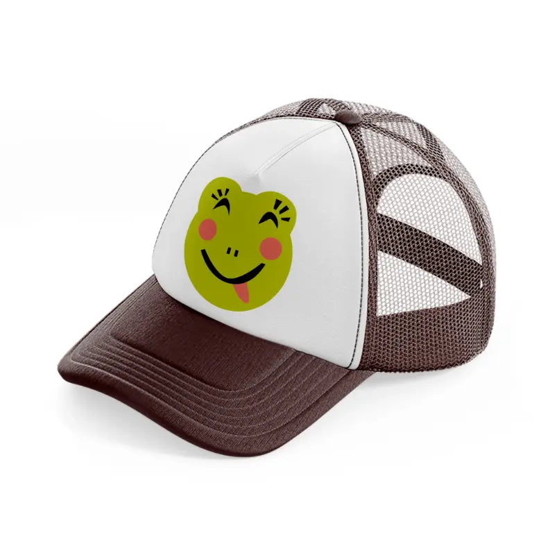 frog-brown-trucker-hat