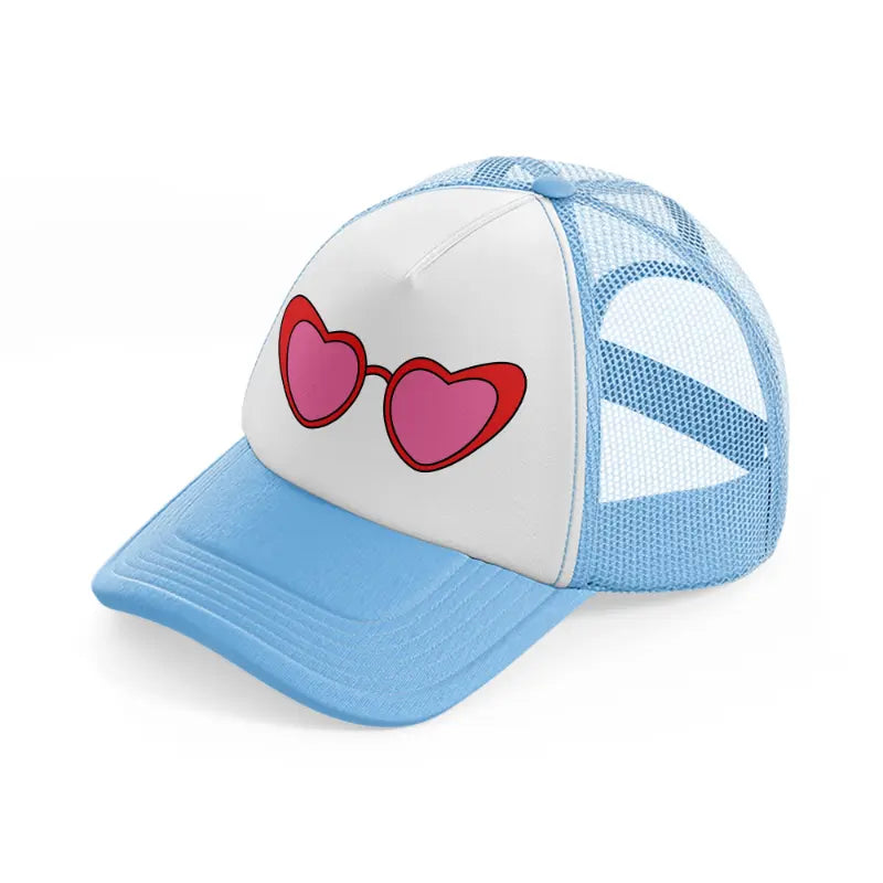 retro elements-85-sky-blue-trucker-hat