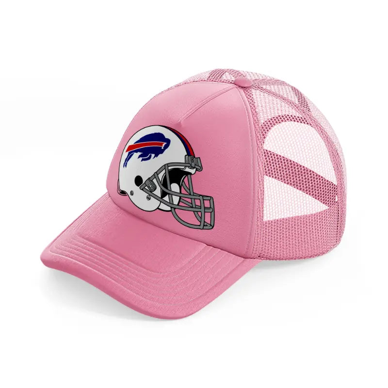 buffalo bills drawing helmet-pink-trucker-hat