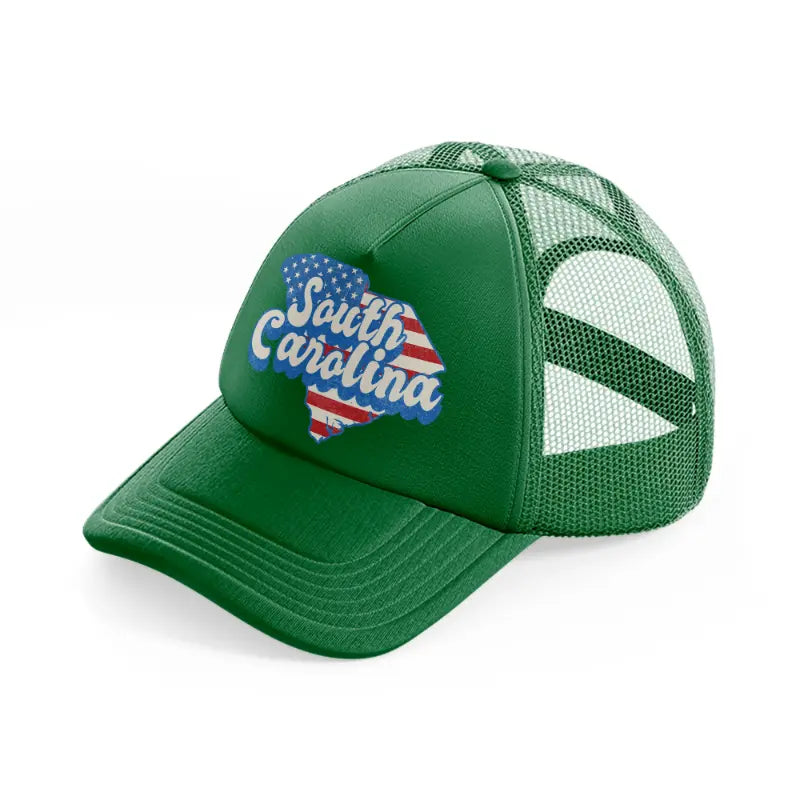 south carolina flag green trucker hat