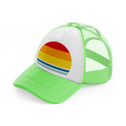 retro sun-lime-green-trucker-hat