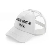 being nice is cool-white-trucker-hat