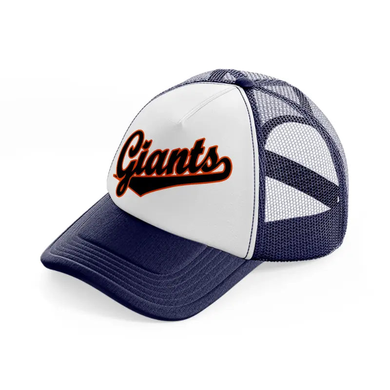 giants supporter-navy-blue-and-white-trucker-hat