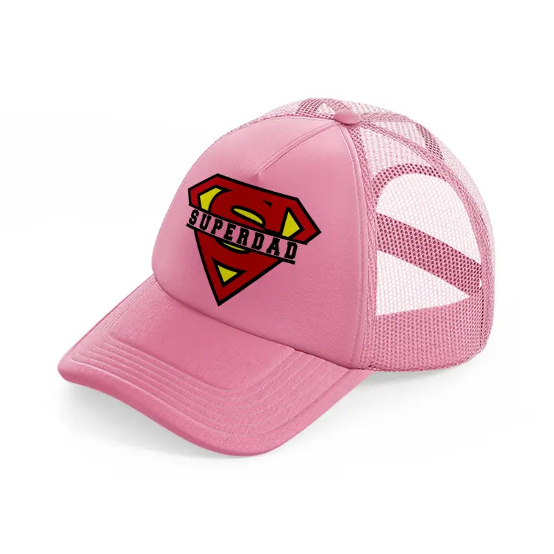 super dad color-pink-trucker-hat
