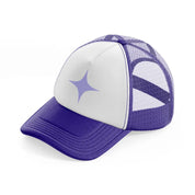 star puple purple trucker hat