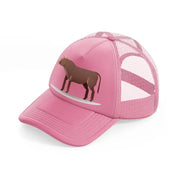 024 bull pink trucker hat