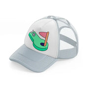 mini golf-grey-trucker-hat