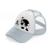 mickey willie smiling grey trucker hat