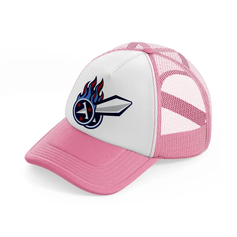 tennessee titans supporter-pink-and-white-trucker-hat
