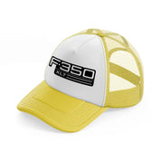 f.350 xlt yellow trucker hat