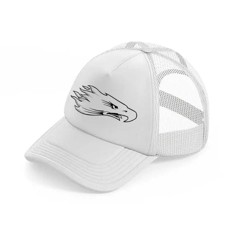 eagle logo-white-trucker-hat