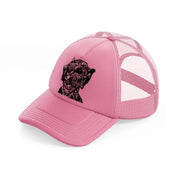 devil beast pink trucker hat