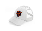 chicago bears emblem-white-trucker-hat