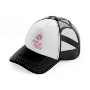 29 black and white trucker hat