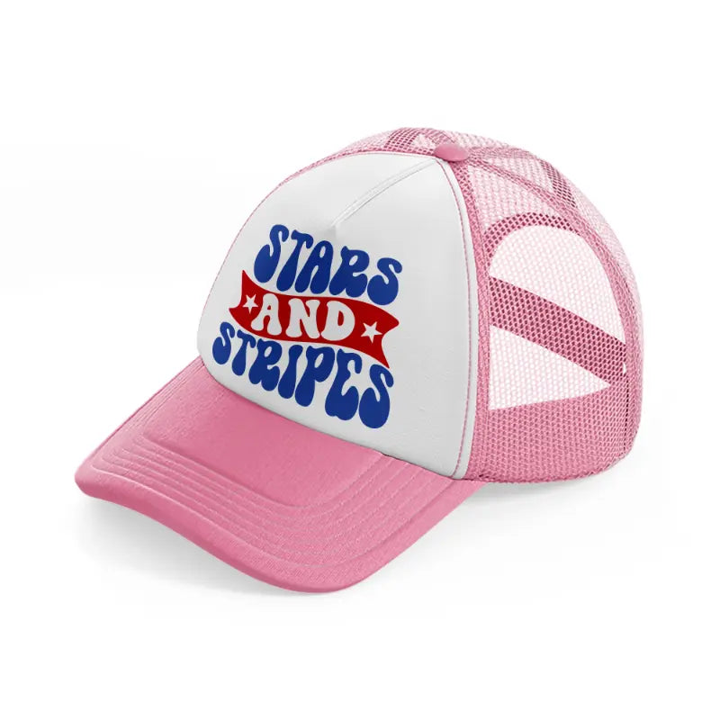 sstars and stripes-01-pink-and-white-trucker-hat