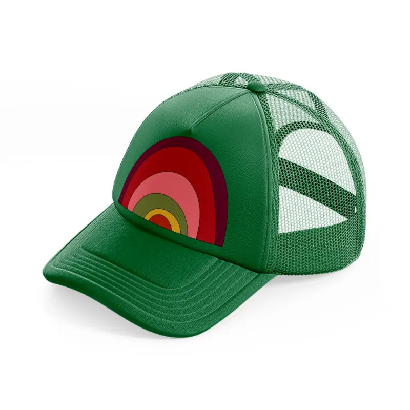 groovy shapes 08 green trucker hat