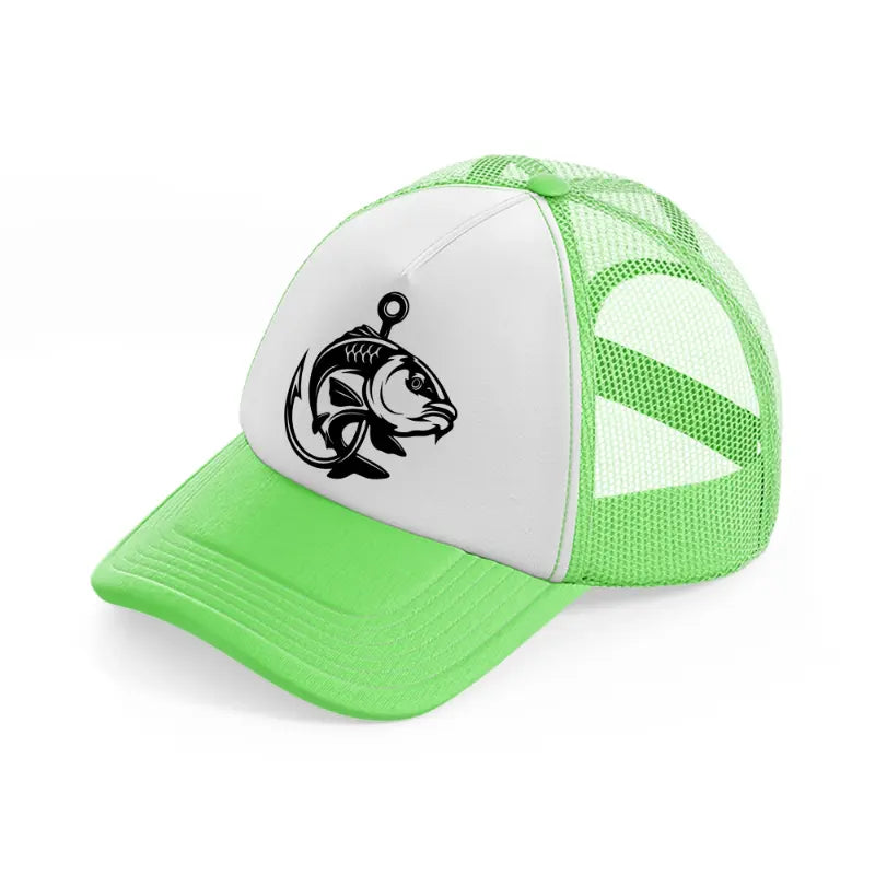 fish hook-lime-green-trucker-hat